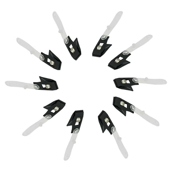 FashionCha 10 Pieces Flagpole Clips Hardware Garden Flagpole Holder Accessories Garden Flag