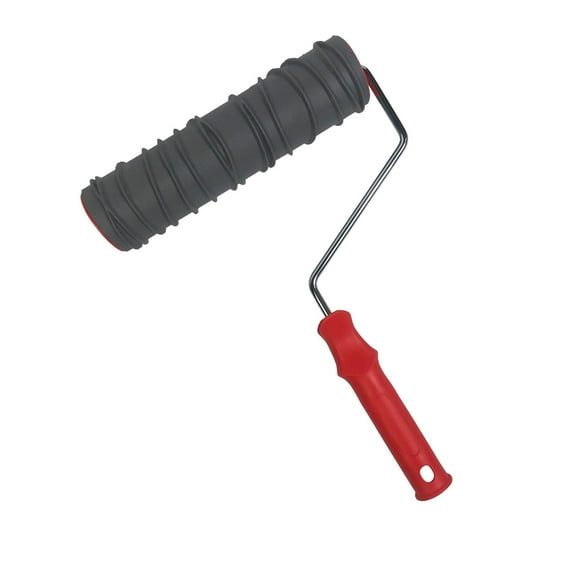 FashionCha 10 inch Paint Roller Embossing Texture Rubber Roller Supplies Patterned Painting Style D