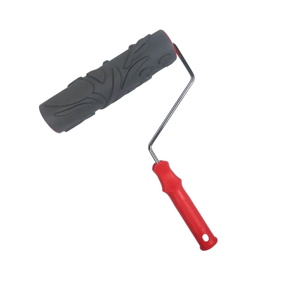 FashionCha 10 inch Paint Roller Embossing Texture Rubber Roller Supplies Patterned Painting Style F