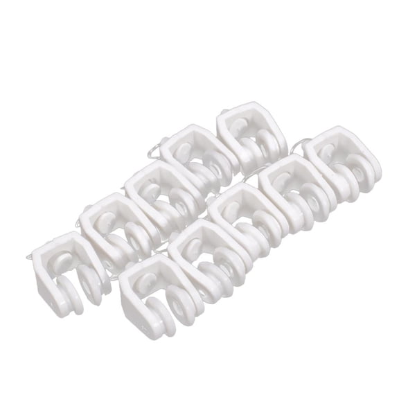FashionCha 10pcs Runner Track Tracking With Grommet Shower Curtain Track Run Glide Suitable
