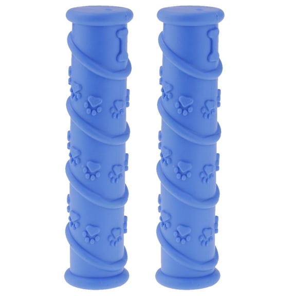 FashionCha 2 Pcs Durable Dog Interactive Dog Toys Rubber - Blue