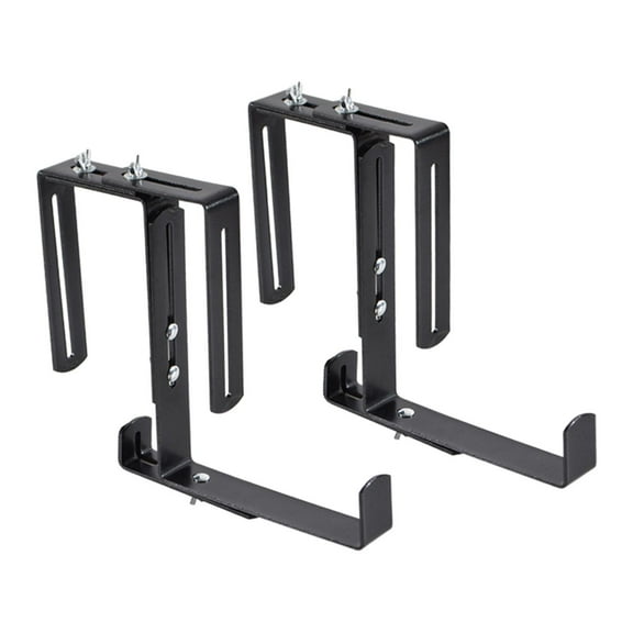 FashionCha 2 Pieces Flower Planter Brackets Fits Deck Railing Hanging Brackets Multipurpose