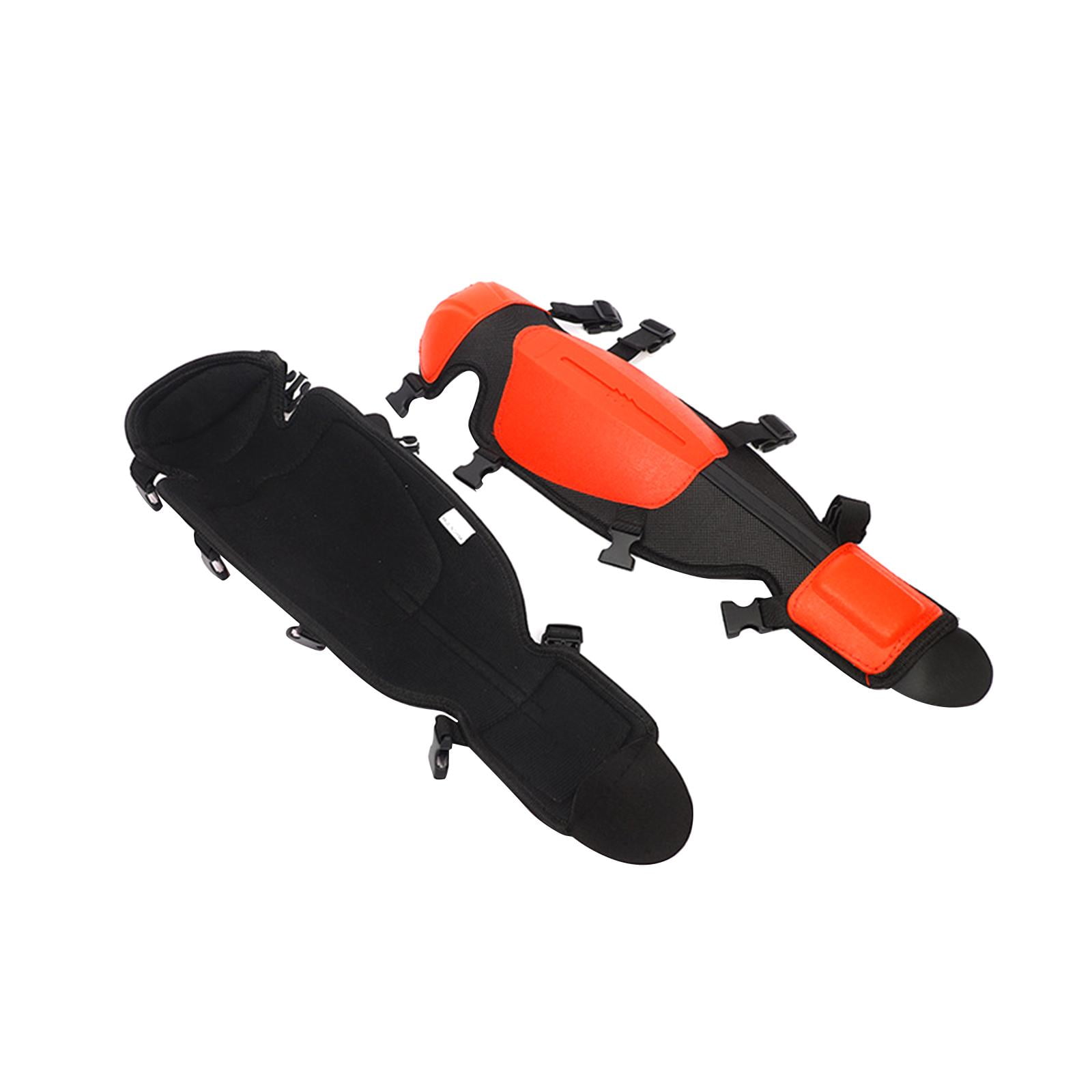 FashionCha 2 Pieces Gardening Knee Pads Mowing Shin Guards for Women and Men Waterproof Leg Red