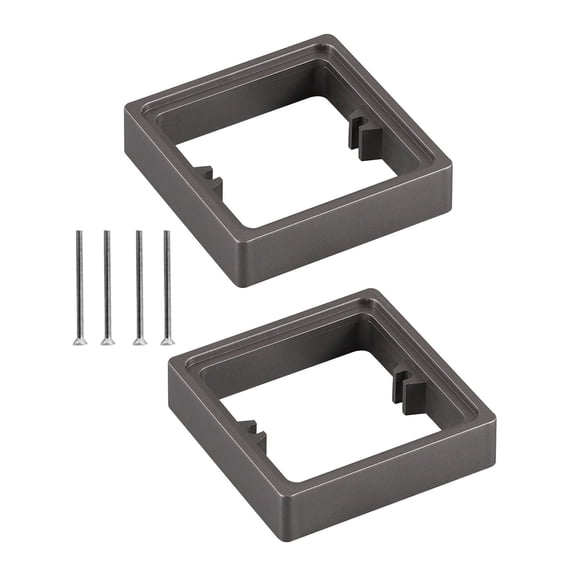 FashionCha 2 Pieces Socket Frame Plate Spacers Switche Accessory 20mm Electrical Box Spacer gray