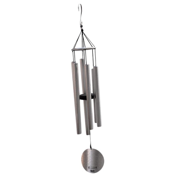 FashionCha 30.31 Inch Nium 6 Tube Wind Chime Bells Suitable for Garden and Yard Decoration Silver