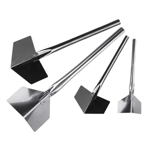 FashionCha 4 Pieces Drywall Corner Tool Spackle Scraper Putty Knife Trowel Stainless Steel Comfortable Grip Smooth Application Suitable for Home Repair Painting Sheetrock Mudding