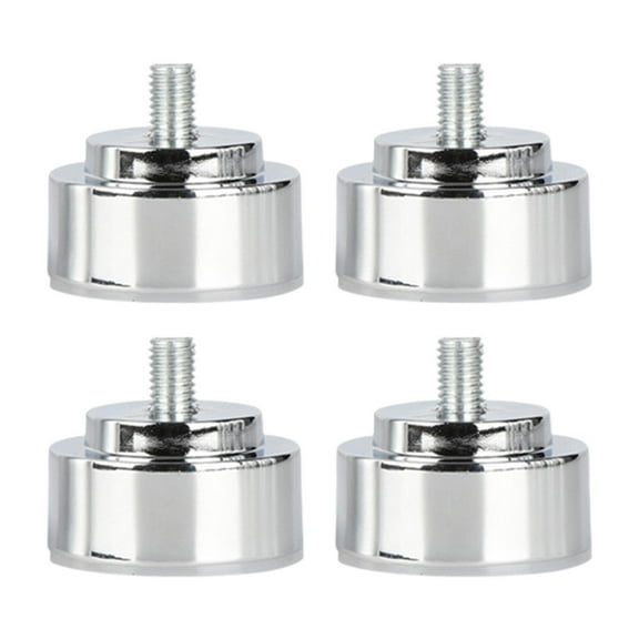 FashionCha 4 Pieces M10 Thread Bed Frame Legs Alloy Professional Furniture Support Legs for Argent 3cm
