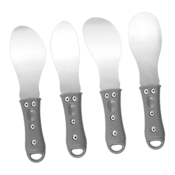 FashionCha 4Pcs Caulk Finishing Tool Spatulas for Ceramic Tiles Indoor Basin Countertop