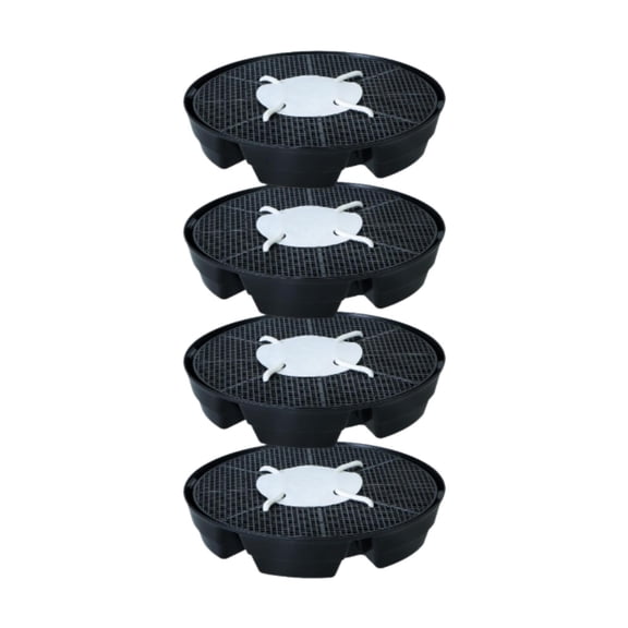 FashionCha 4x Self Watering Pot Base Set Stand Gardening Balcony Flowerpots Fabric Pot Base