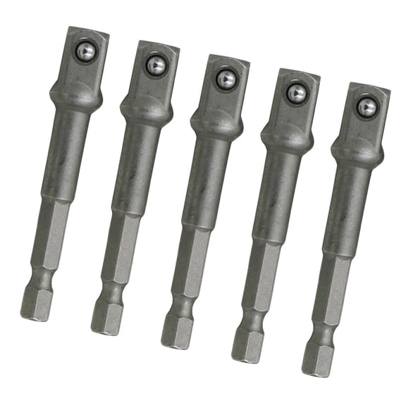 FashionCha 5 Pieces Socket Adapter Extension Set Driver Bits Steel Hex Shank for Hand Tools 3.75mm
