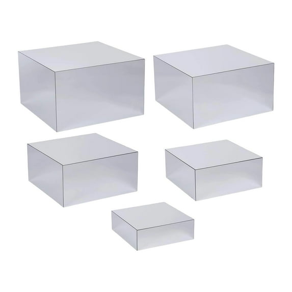 FashionCha 5x Acrylic Nesting Risers Display Stand Collections Showcase ...