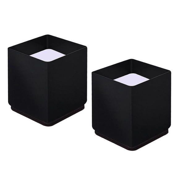 FashionCha 6 Inch Sofa Riser Chair Bed Lifter Table Leg Extender Heavy Duty Furniture Riser Square 6x5cm Black