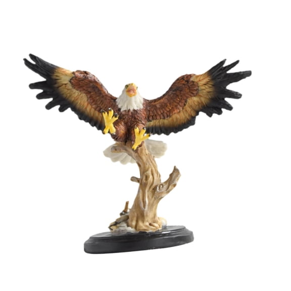 FashionCha American Retro Eagle Statue Collectible Animal Sculpture Decorative Figurine for 25cmx12.5cmx21.5cm