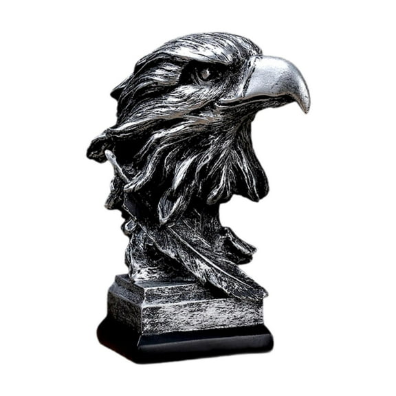 FashionCha Animal Sculpture Tabletop Centerpiece Collectible Crafts Ornament Resin Figurine Eagle