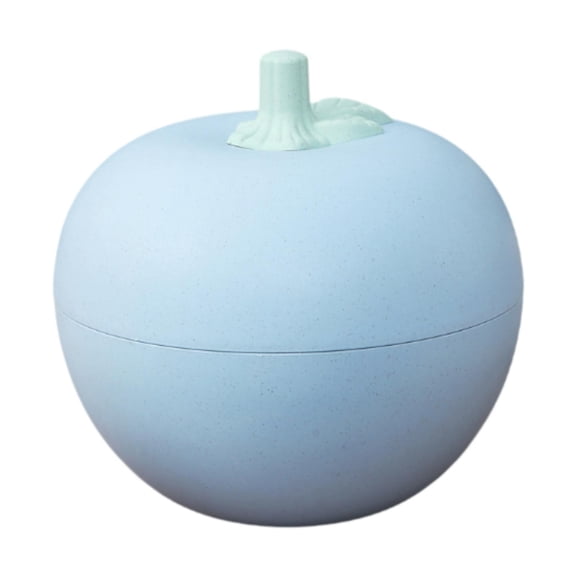 FashionCha Apple Fruit Plate Dried Fruit Tray with Airtight Lid Housewarming Gift Dry Fruit blue