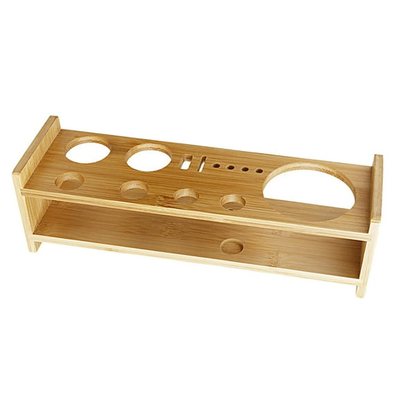 FashionCha Bartender Bamboo Storage Stand, Cocktail Bartending Set Stand, Barware Drinkware