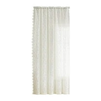 FashionCha Bedroom Lace Curtain Drop Net Curtai Romantic Home Decor Easy to Install Country White 100x200