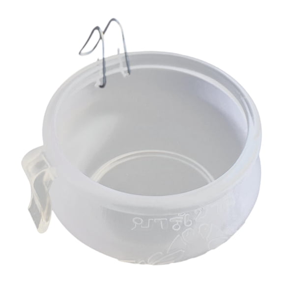 FashionCha Bird Food Feeder Gamefowl Feeder Chicken Water Cup Bird Food Bowl for Small Coop 10.5cmx6.5cm