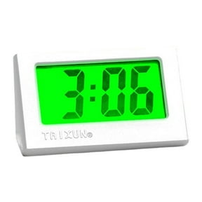 FashionCha Car Dashboard Digital Clock Table Clocks for SUV, Bedroom, Living Room, Kitchen, White