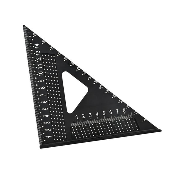 FashionCha Carpenter Square Angle Ruler Woodworking 7 inch Lightweight Clear Marking Metric