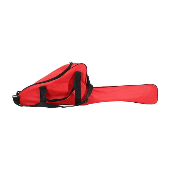 FashionCha Chainsaw Carry Case Chainsaw Carrying Bag with Shoulder Strap Zipper Lightweight Red