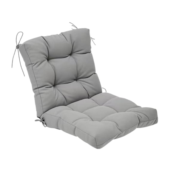 FashionCha Chair Cushion Back Support Chair Mat Seat Pad for Kitchen Indoor Dining Room grey