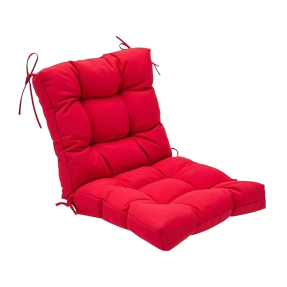 FashionCha Chair Cushion Back Support Chair Mat Seat Pad for Kitchen Indoor Dining Room red