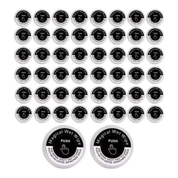 FashionCha Compressed Towel Soft Toilet Paper Tablet Mini Compressed Coin Tissue for Sports 50 Grains