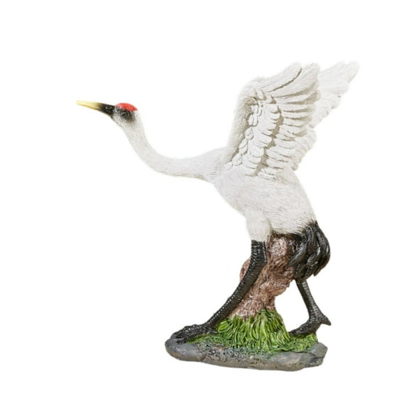 FashionCha Crane Statue Animal Figurine,Resin Ornament Garden Sculpture Yard Decoration for 24x16x26.5 cm