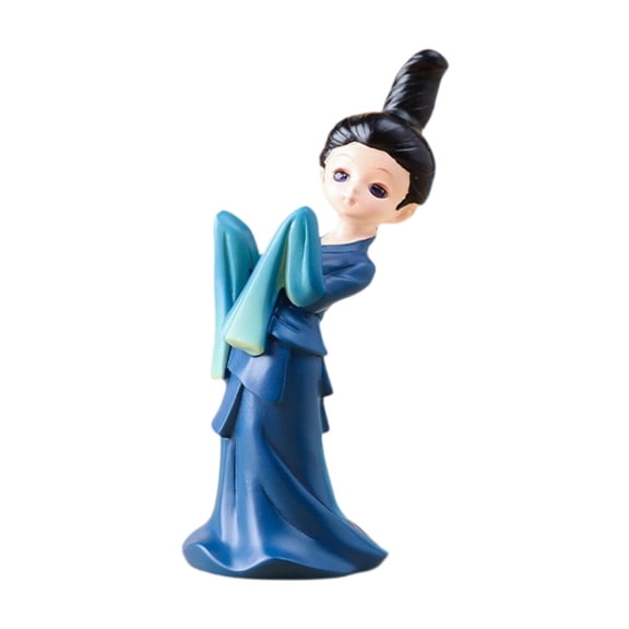 FashionCha Dancer Figurine Desktop Ornament Delicate Art Decoration Resin Art Sculpture for 7.7cmx5.6cmx13.5cm