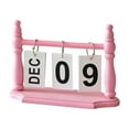 thumbnail image 1 of FashionCha Desk Calendar Daily Standing Flip Desktop Calendar for Office Living Room Shelf Pink, 1 of 9
