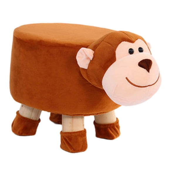 FashionCha Footrest Foot Stool Change Shoe Stool Kids Seat Ottoman Furniture Creative Small Monkey