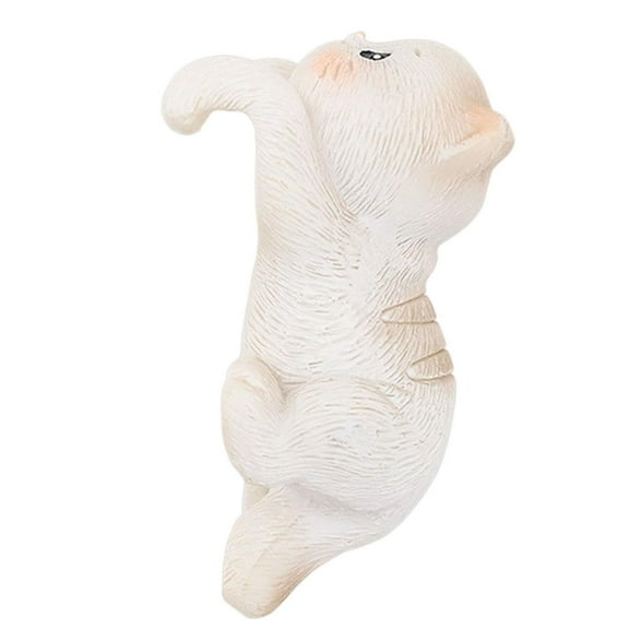 FashionCha Garden Cat Statue Flower Pot Hugger Figurine Housewarming Collection Planter Pot Style B