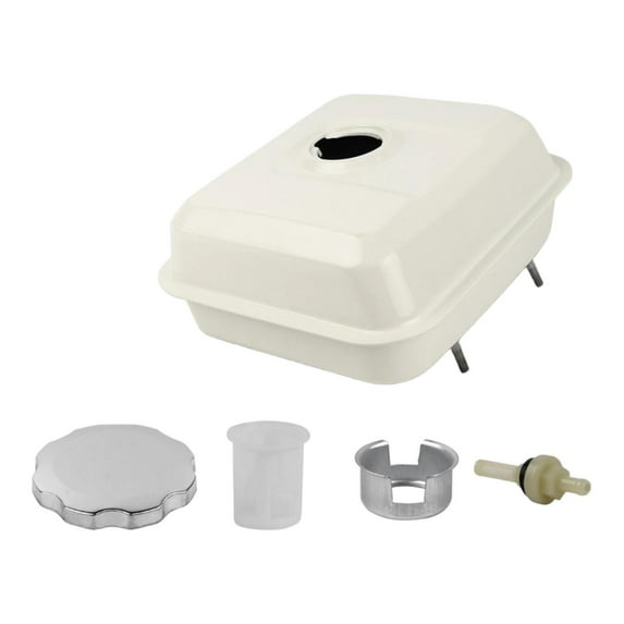 FashionCha Gas Tank Car Portable Petrol Oil Boat Fuel Tank for Road Cutting Machine 88F9 White