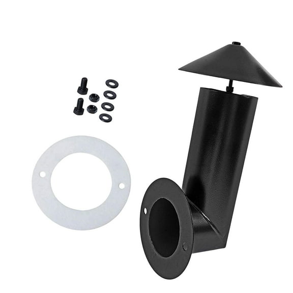 FashionCha Grill Smoke Stack Chimney Iron,Professional,with Umbrella, Gasket, Screw Utility