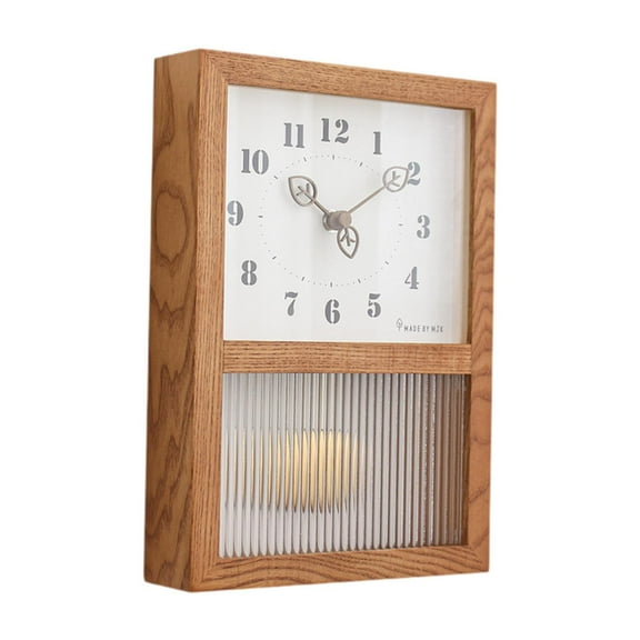FashionCha Hanging Wall Clock Pendulum Clock 12 Hours Display Aesthetic Japanese Home Decor