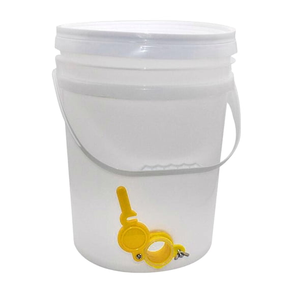 FashionCha Honey Pail Bucket Container Large Capacity Supplies Dispenser Multipurpose Syrup 15L
