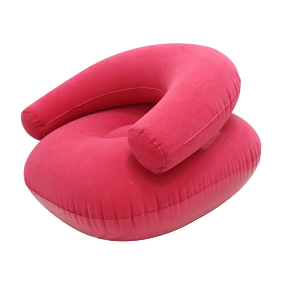 FashionCha Inflatable Lounge Chair Couch Furniture Fashion Lazy Sofa Inflatable Lounger for Rose Red