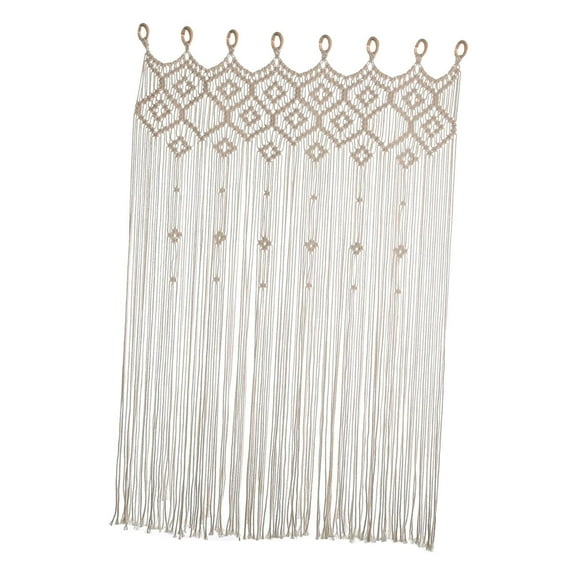 FashionCha Macrame Curtain Doorway Curtain Crafts Home Decor Wall Decor Tassel Boho Curtain Type A
