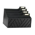 thumbnail image 1 of FashionCha Mail Organizer Countertop Accessories 4 Compartments Letter Holder Letter Sorter Black, 1 of 9