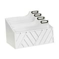 thumbnail image 1 of FashionCha Mail Organizer Countertop Accessories 4 Compartments Letter Holder Letter Sorter White, 1 of 9