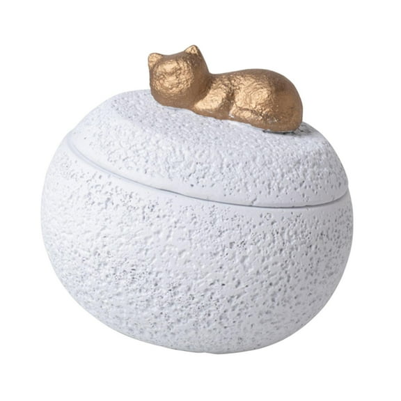 FashionCha Memorial Urn 350ml Animal Ash Storage Jar Funeral Urn Keepsake Cremation Urn White