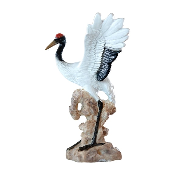 FashionCha Multipurpose Sculpture Ornaments Bird for Courtyard Festivals Bookcase Resin Resin Spread Wings