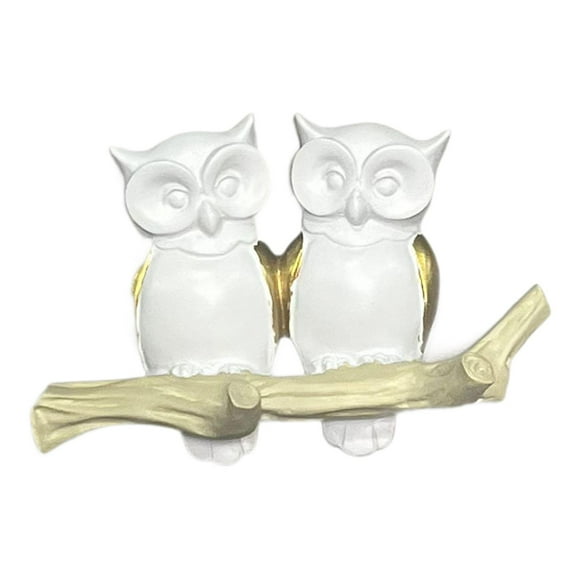 FashionCha Owl Wall Hook Decoration Art Crafts Birthday Gift Decorative Creative Walls Rack 2 Hooks