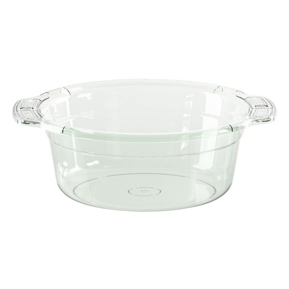 FashionCha Portable Dish Tub Dish Basin for Kitchen Sink Clear Washing Baskets Bowl Laundry Large