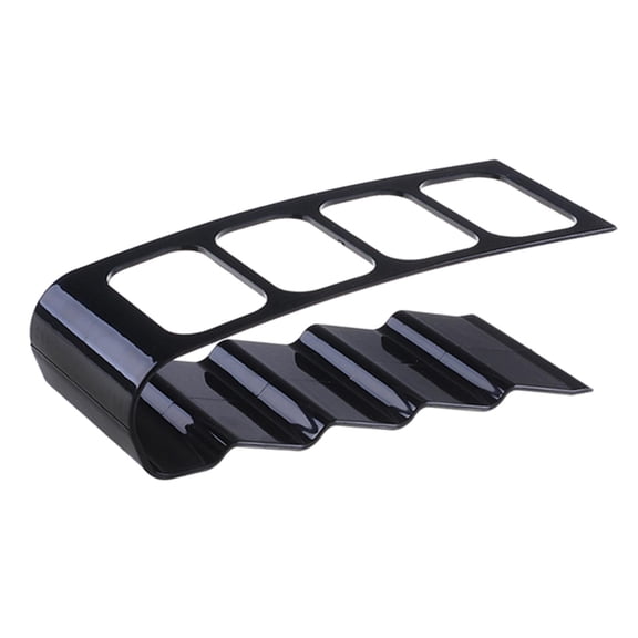 FashionCha Remote Control Holder Remote Control Organizer Storage Rack Stand 4 Compartments Black
