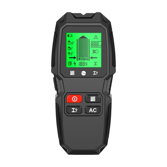 FashionCha Stud Detector, Wall Detector, Cable Detector, Handheld for Wire Beam, Wood Stud, Black