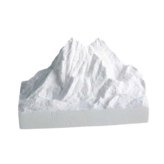 FashionCha Tabletop Ornament Snow Mountain Statue Realistic Decorative Figurine for Hallway Style B