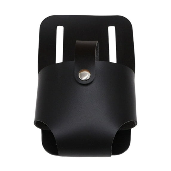 FashionCha Tape Measure Belt Holder Pouch Electrician Labor Insurance Tool PU Leather Craft Black