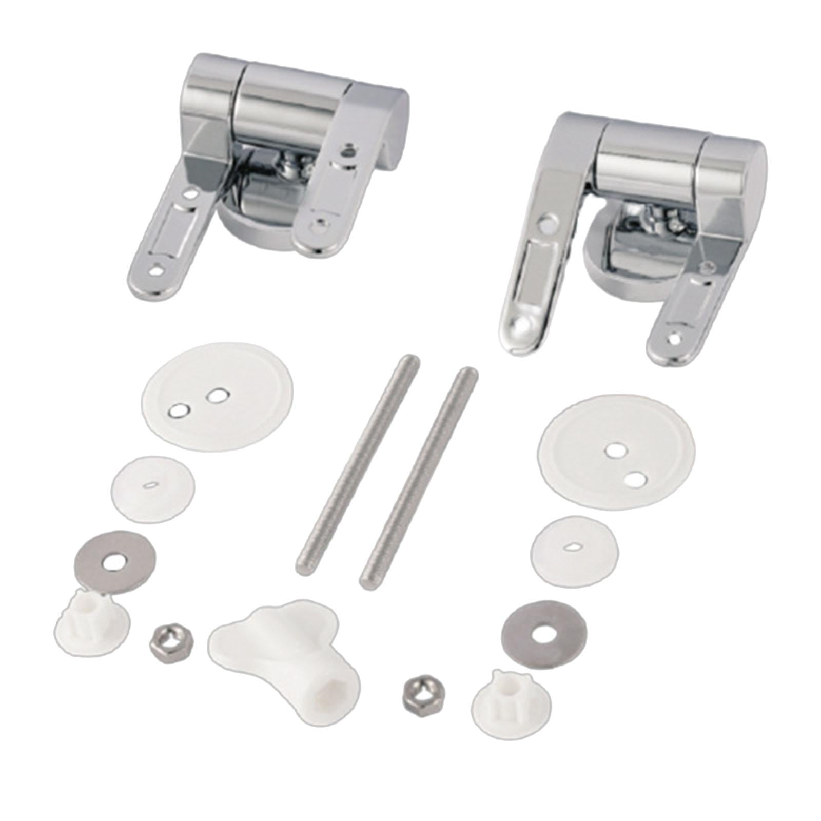 FashionCha Toilet Seat Hinge Cover Hinge with Parts Accessories Mountings Repair Zinc Alloy